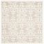 Ivory Elegance 59'' Square Hand-Tufted Wool & Viscose Rug