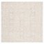 Serenity Beige and Light Brown Hand-Tufted Wool Abstract Square Rug - 6' x 6'