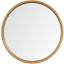 Natural Pine Round Wall Mirror 34"