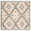 Handmade Gray Flat Woven Square Area Rug 7'