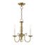 Antique Brass 14'' Mini Candle Chandelier