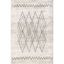 Eco-Friendly Beige Geometric Diamond 5' x 8' Synthetic Area Rug