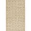 Natural Hand-Loomed Wool and Viscose Rectangular Rug