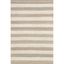 Bleached Denim Handmade Jute & Cotton 5' x 8' Striped Area Rug