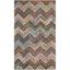 Hand-Tufted Gray Square Wool-Cotton Blend Area Rug, 36x36 Inches