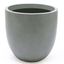 9.2" Gray Magnesium Oxide Round Tapered Planter