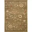 Rectangular Green/Multi Floral Synthetic 5' x 7' Area Rug