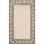 Light Green Hand-Knotted Synthetic Rectangular Rug