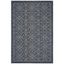 Ivory Medallion 4' x 6' Easy-Care Synthetic Area Rug