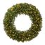 48-Inch Green Pine Pre-Lit Artificial Christmas Wreath with LED Lights