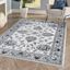 Cherie Cream and Light Gray Synthetic Rectangular Area Rug