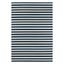 Navy Striped Rectangular Synthetic Indoor/Outdoor Rug