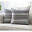 Chanasya Gray Cotton Arrow Stripe Throw Pillow Cover Set - 20" x 20"