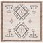 Safavieh 3' x 3' Black and Ivory Kilim Square Area Rug