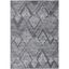 Gray Rectangular 8' x 10' Synthetic Non-slip Area Rug