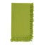 Kiwi Green Fringed Cotton Table Napkins, Set of 4