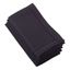 Black Cotton Hemstitched Dinner Napkins, Set of 4