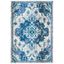 Serene Breeze 36" Light Blue Round Synthetic Area Rug