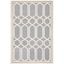 Ivory and Silver Hand-Tufted Wool 4' x 6' Area Rug