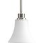 Joy Brushed Nickel Mini Pendant with Fluted Glass Shade