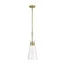 Lakewood Warm Brass Mid-Century Modern Mini Pendant Light