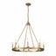 Olde Brass 8-Light Candle-Inspired Chandelier