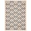 Blue and Bone Geometric Indoor/Outdoor Area Rug