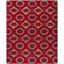 Hand-Tufted Elegance Red Wool 8' x 10' Rectangular Area Rug