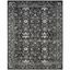 Charcoal and Ivory High Pile Synthetic 8' x 10' Area Rug