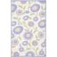 Ivory and Lavender Floral Hand-Tufted Wool Kids Rug 5' x 8'