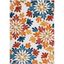 Bloomfield Easy-Care Red Floral Synthetic 3' x 5' Area Rug