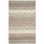 Beige Handmade Geometric Wool Tufted Area Rug 3' x 5'