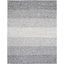 Elegant Trellis Hand-Tufted Wool Area Rug in Black and Ivory, 6'x9'