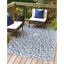 Safari Blue 9' x 12' Rectangular Outdoor Easy-Care Rug