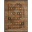 Rectangular Blue Floral Synthetic Easy Care Area Rug