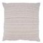 Pink Woven Line Square Throw Pillow with Down Filling