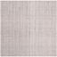 Handmade Light Grey Abstract Wool Square Area Rug