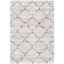 Fontana Gray and Ivory Hand-Knotted Shag Area Rug