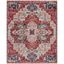 Elysian Fields Red and Cream Hand-Knotted Transitional Area Rug