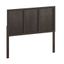 Full Dark Brown Solid Wood Panel Headboard