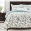 Sage Green French Toile Microfiber Duvet Cover Set