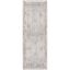 Agoo Charcoal and Cream High-Low Pile Runner Rug