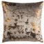 Edmee 20" Square Brown and Copper Metallic Pillow