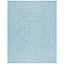 Aqua and Grey 8' x 11' Synthetic Easy-Care Reversible Area Rug