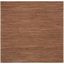 Rust Handwoven Cotton Square Area Rug 6' x 6'