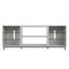 Brighton 65'' Beige Modern TV Stand with Glass Shelving