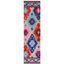 Aspen Blue and Multicolor Wool Geometric Runner Rug