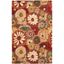 Ivory and Rust Floral Hand-Tufted Wool Area Rug