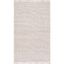 Ivory and Natural Hand-Woven Wool and Jute Area Rug