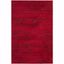 Adirondack Red and Black Striped Synthetic Area Rug 5' x 7'